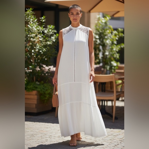 Grace & Karma Dresses & Skirts - Elegant White Maxi Dress